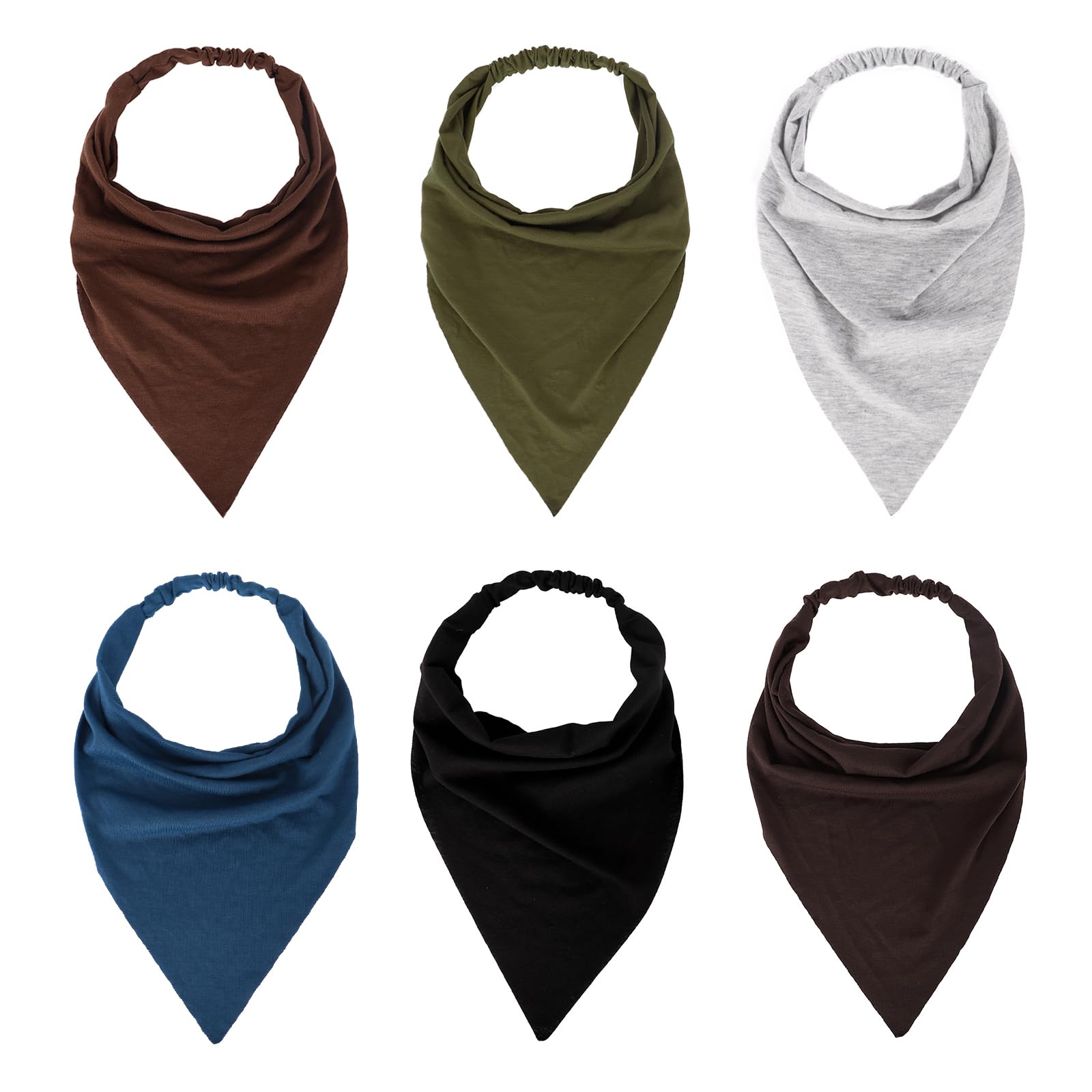 MapofBeauty bandana in deep coffee shows soft cotton, non-slip grip, ideal for daily wear.