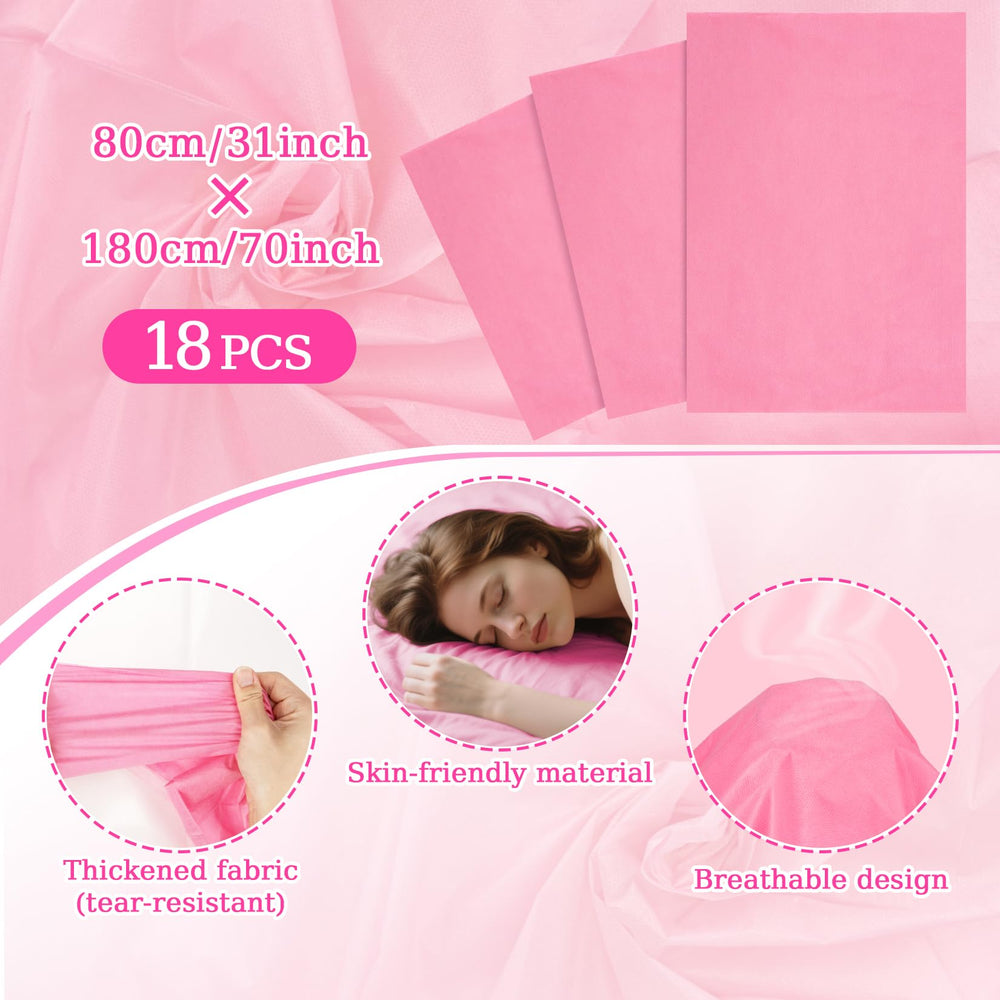 MAQIHAN massage table sheets on a table show soft, breathable fabric.