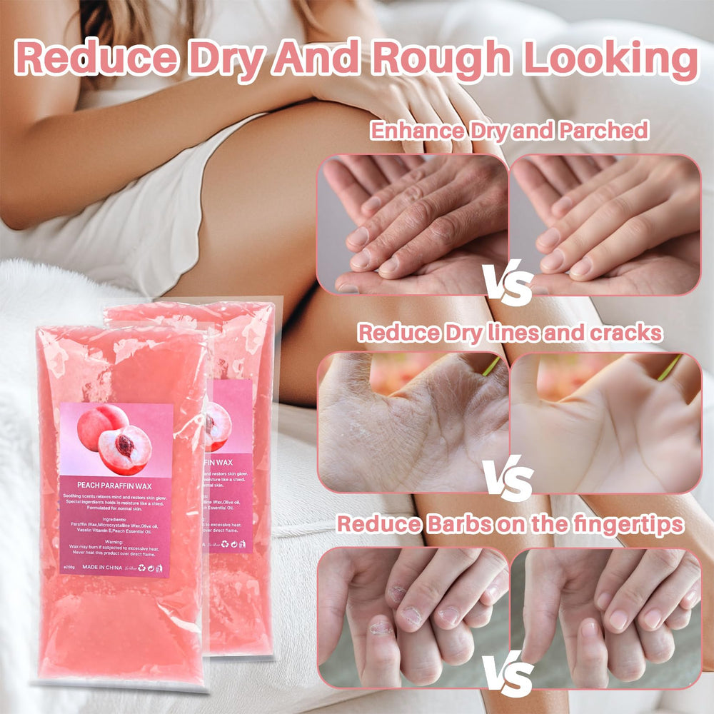 MAQIHAN peach aroma enhances at-home hand and foot care sessions.
