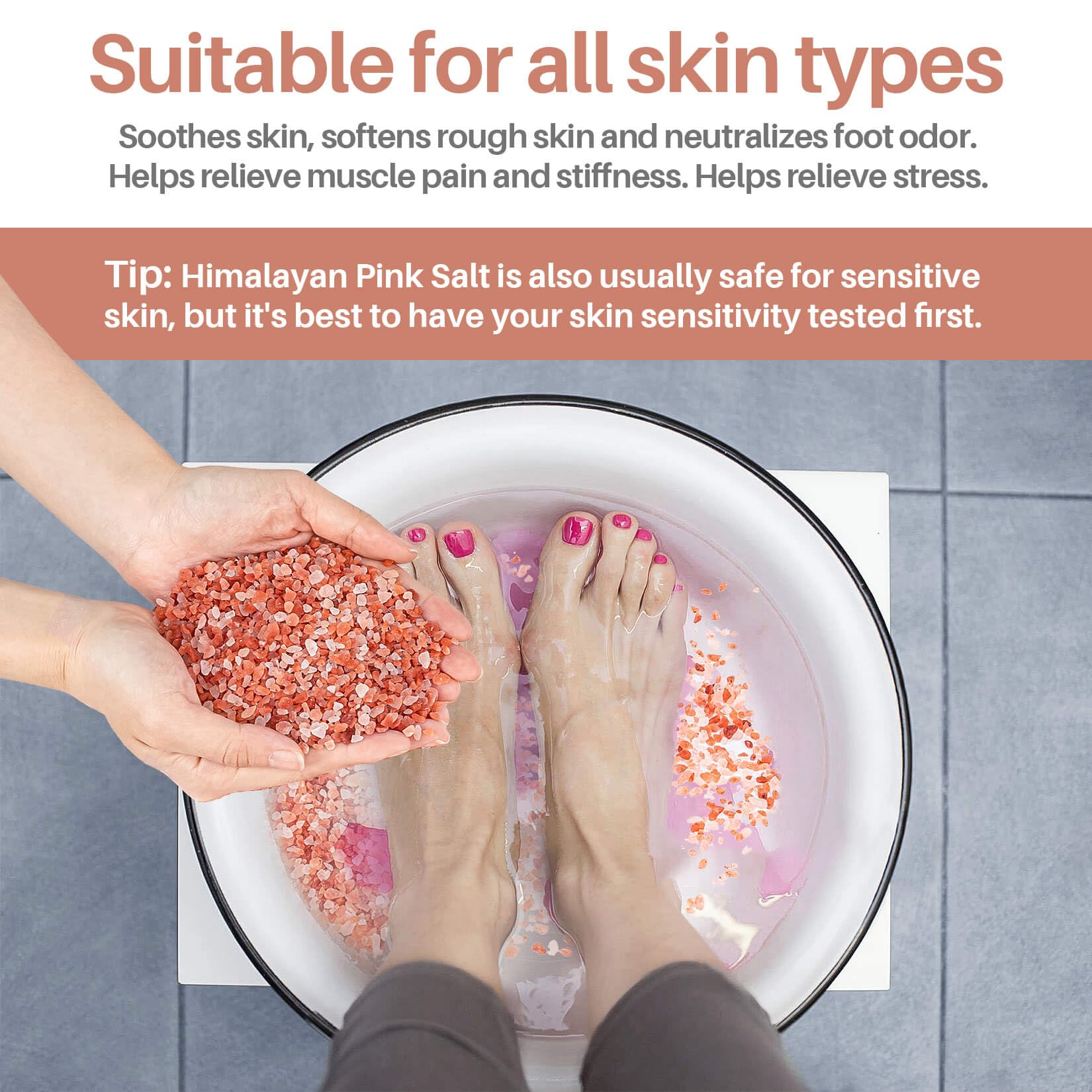 MAQIHAN Pink Salt rich minerals nourish skin during a soak.