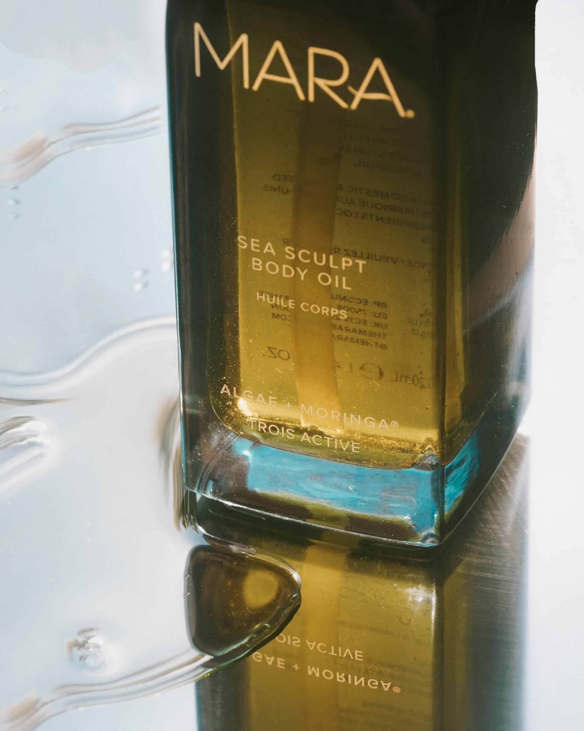 MARA Sea Sculpt label closeup highlighting clean ingredients