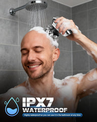 Maraiss Head Shaver IPX7 waterproof design enables versatile wet or dry use.