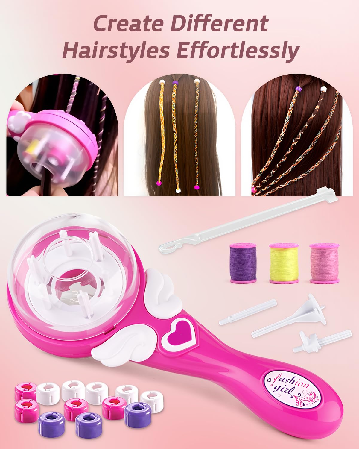 Marbe automatic twist braid action demonstrates effortless styling in seconds.
