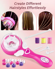 Marbe automatic twist braid action demonstrates effortless styling in seconds.