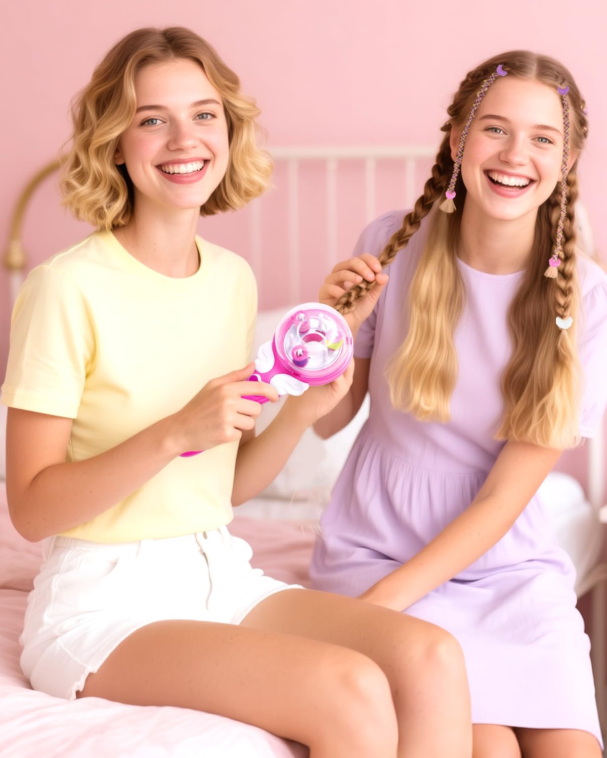 Marbe complete braiding kit with accessories supports versatile styling.