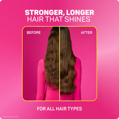 Marc Anthony leave-in texture on hair demonstrating smooth, frizz-free benefit