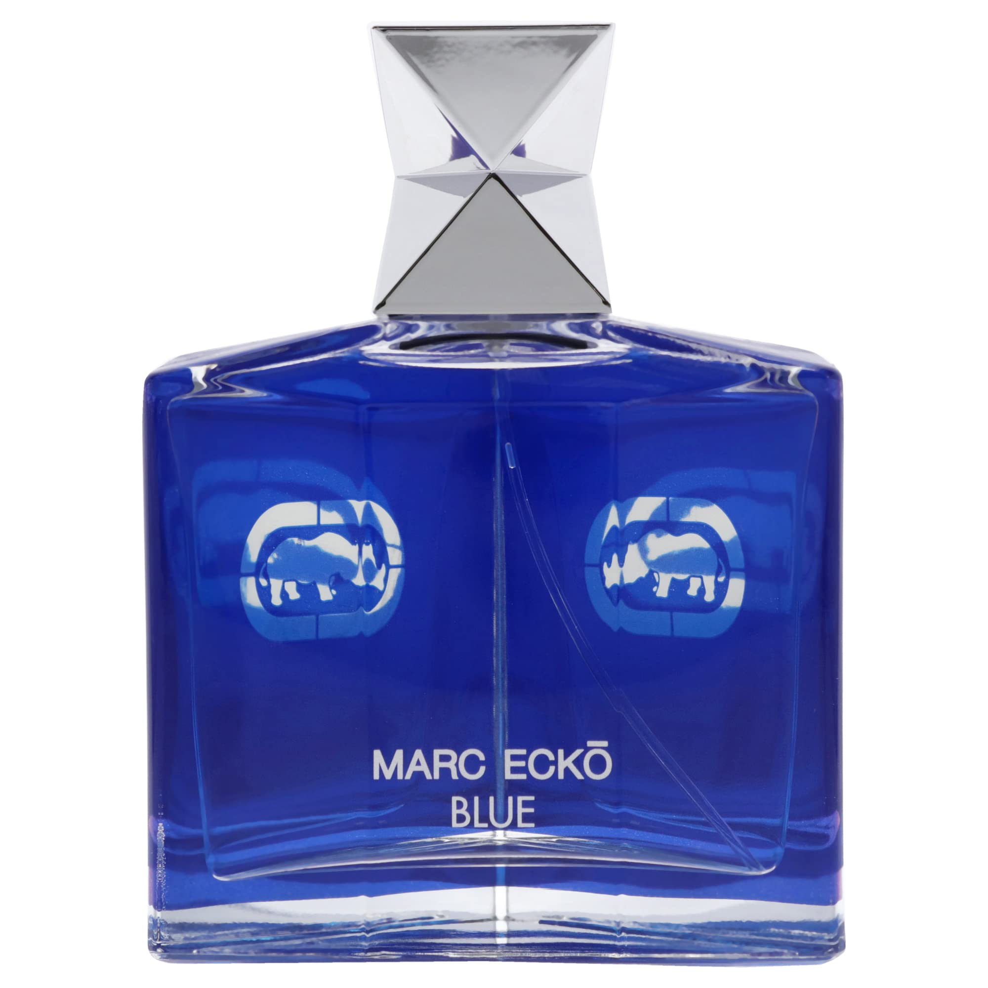 Marc Ecko Blue bottle spray showcases the refreshing opening for daytime use.