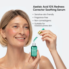 MAREE azelaic serum dropper closeup shows silky texture and quick absorption
