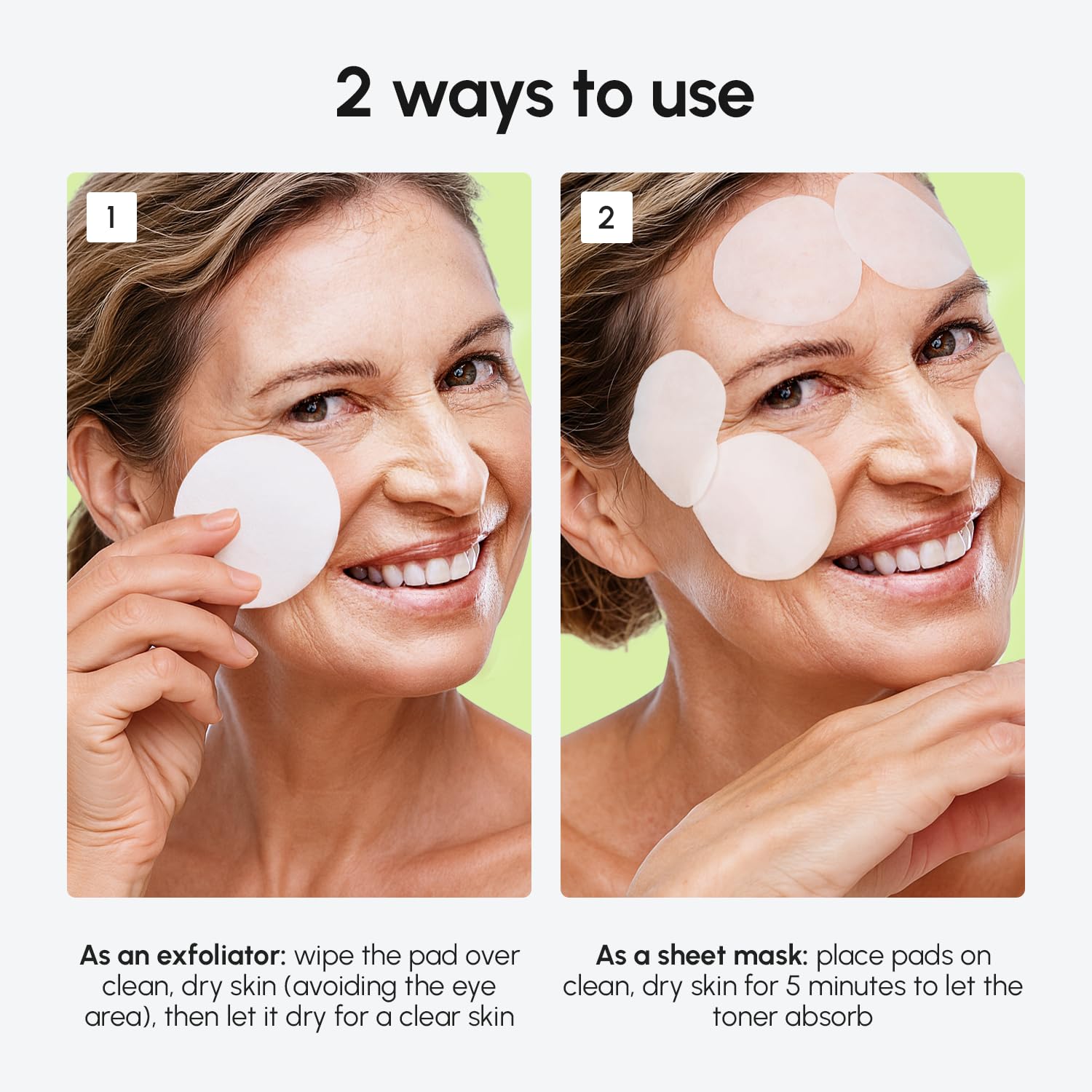 MAREE blemish-clearing pads label and packaging imply trusted skincare