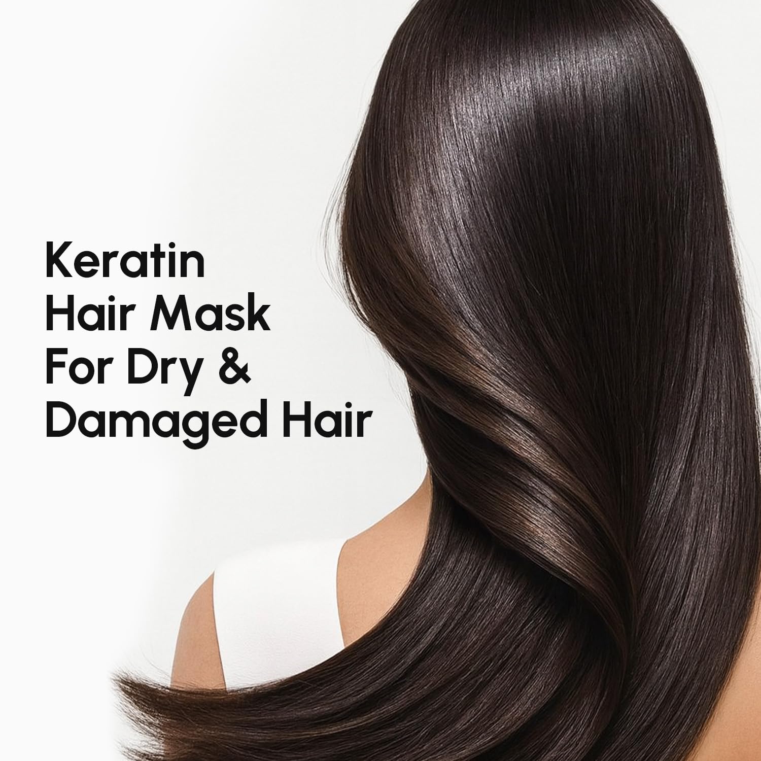 MAREE coconut oil drop splash showcasing nourishing ingredients for shine
