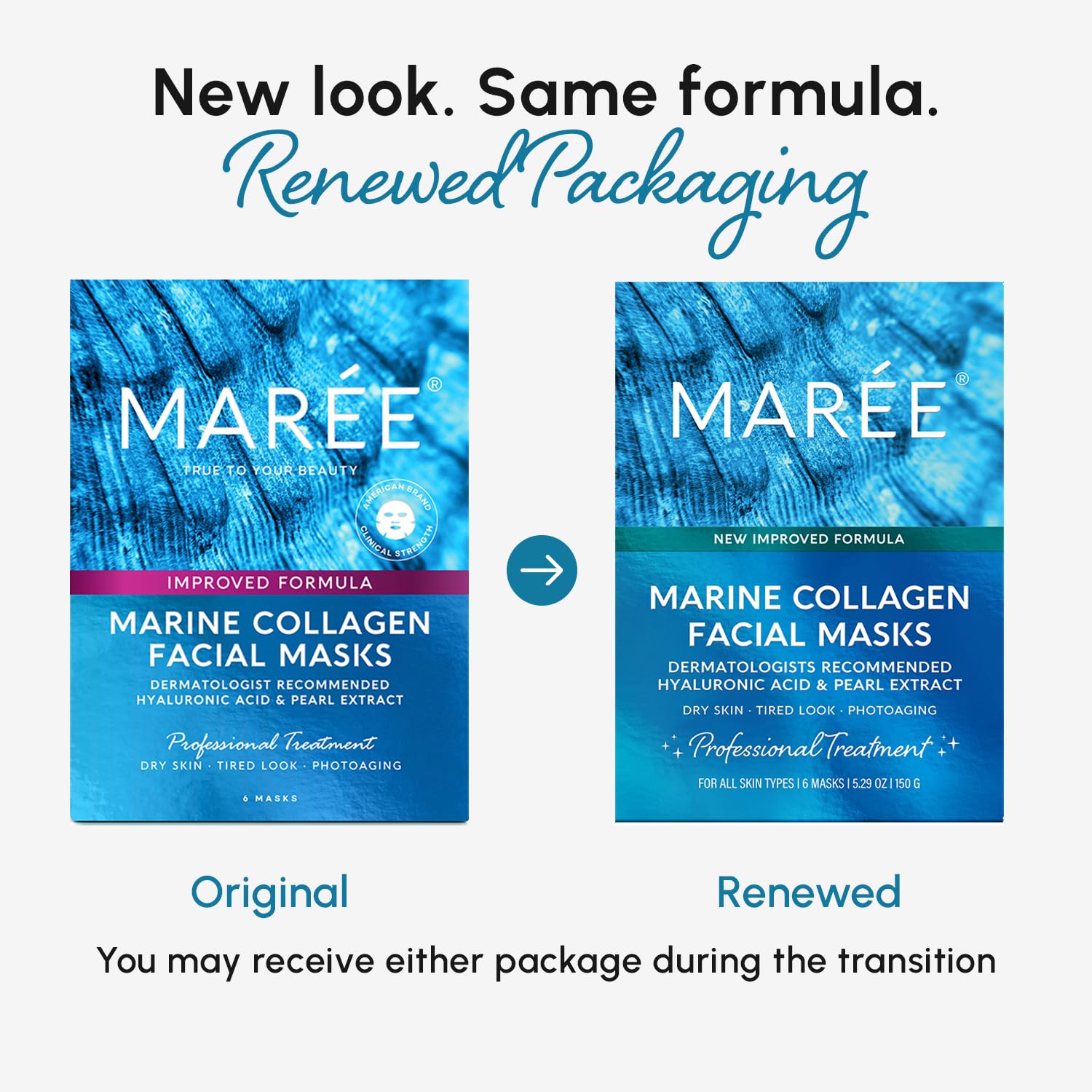 MAREE Collagen Mask application—smooth, comfortable wear that hydrates skin.