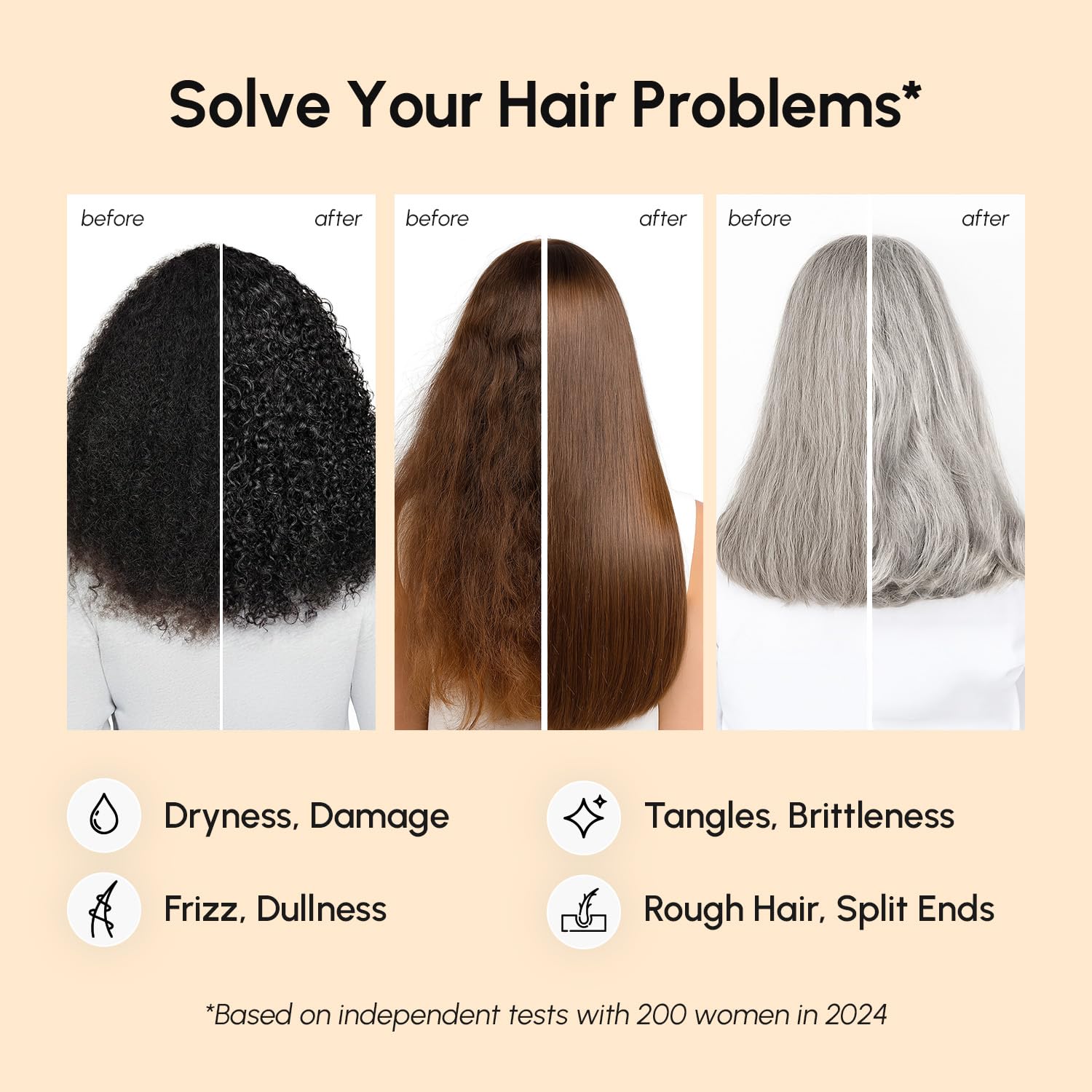 MAREE Deep Conditioning Hair Mask curly hair results showing smoother strands