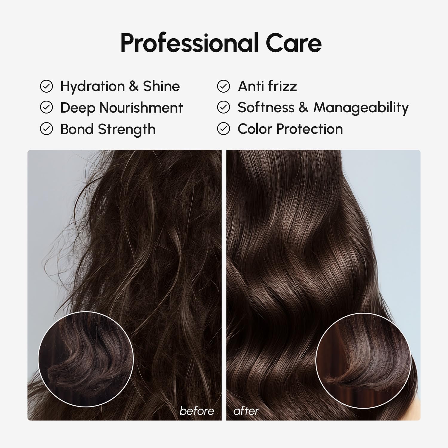 MAREE Deep Conditioning Hair Mask frizz control closeup for sleek finish
