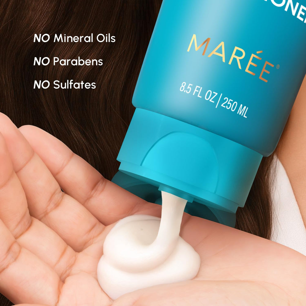 Frizz-control result showing smoother, more manageable hair after use