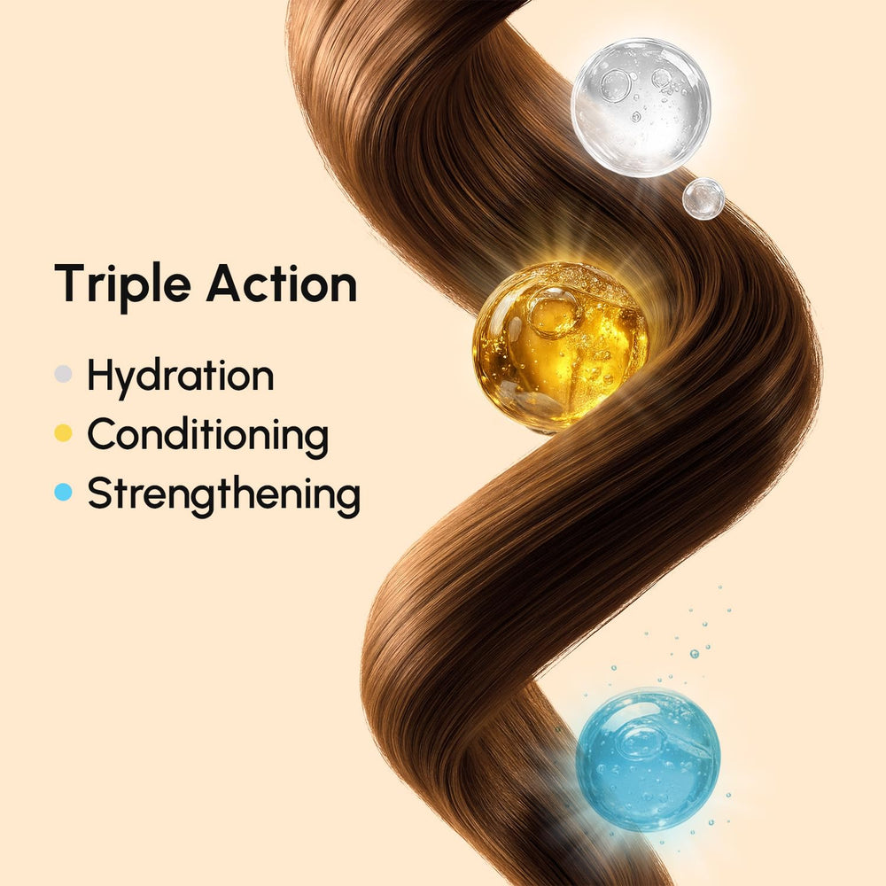 MAREE Deep Conditioning Hair Mask jojoba oil sheen on hair strands
