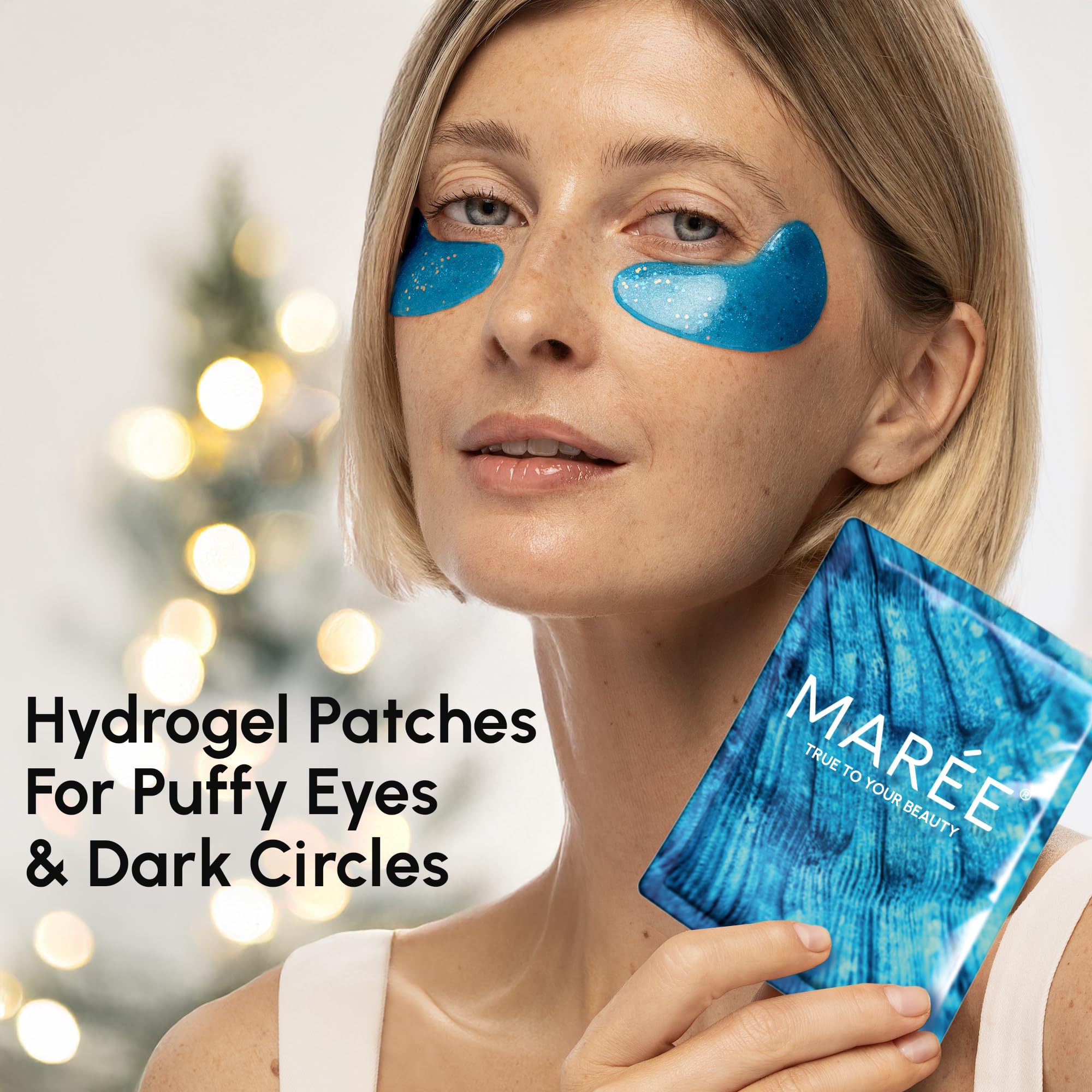 MAREE Eye Gels cooling under-eye patches soothe puffy circles on mornings.