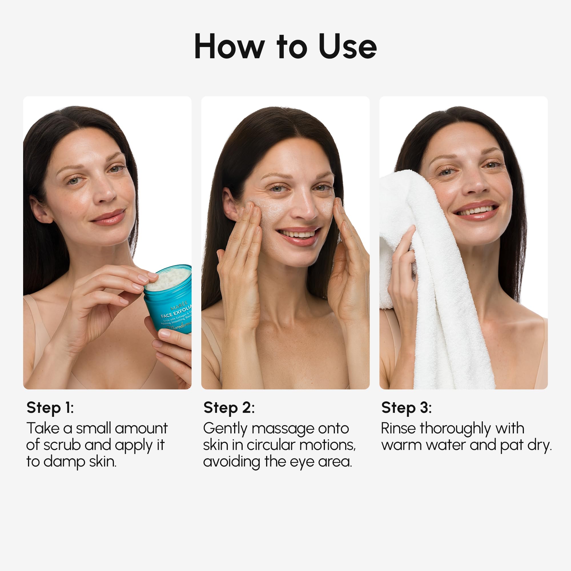 MAREE Face Exfoliator exfoliating-foam cleanses deeply while preserving hydration.