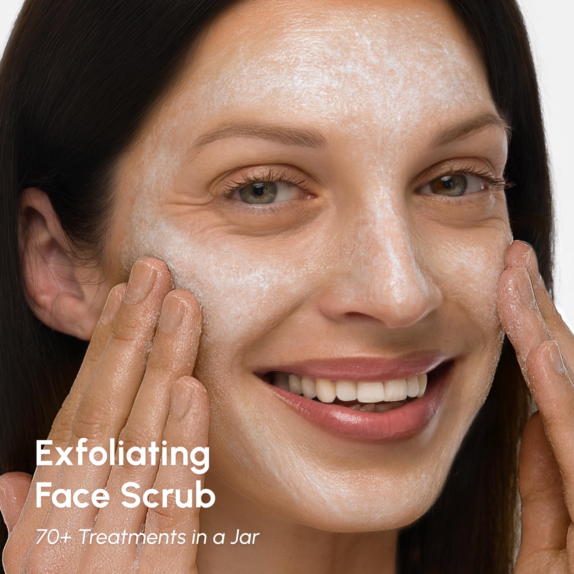 MAREE Face Exfoliator scrub-particles reveal delicate texture for smoother skin.