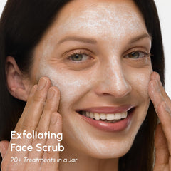 MAREE Face Exfoliator scrub-particles reveal delicate texture for smoother skin.