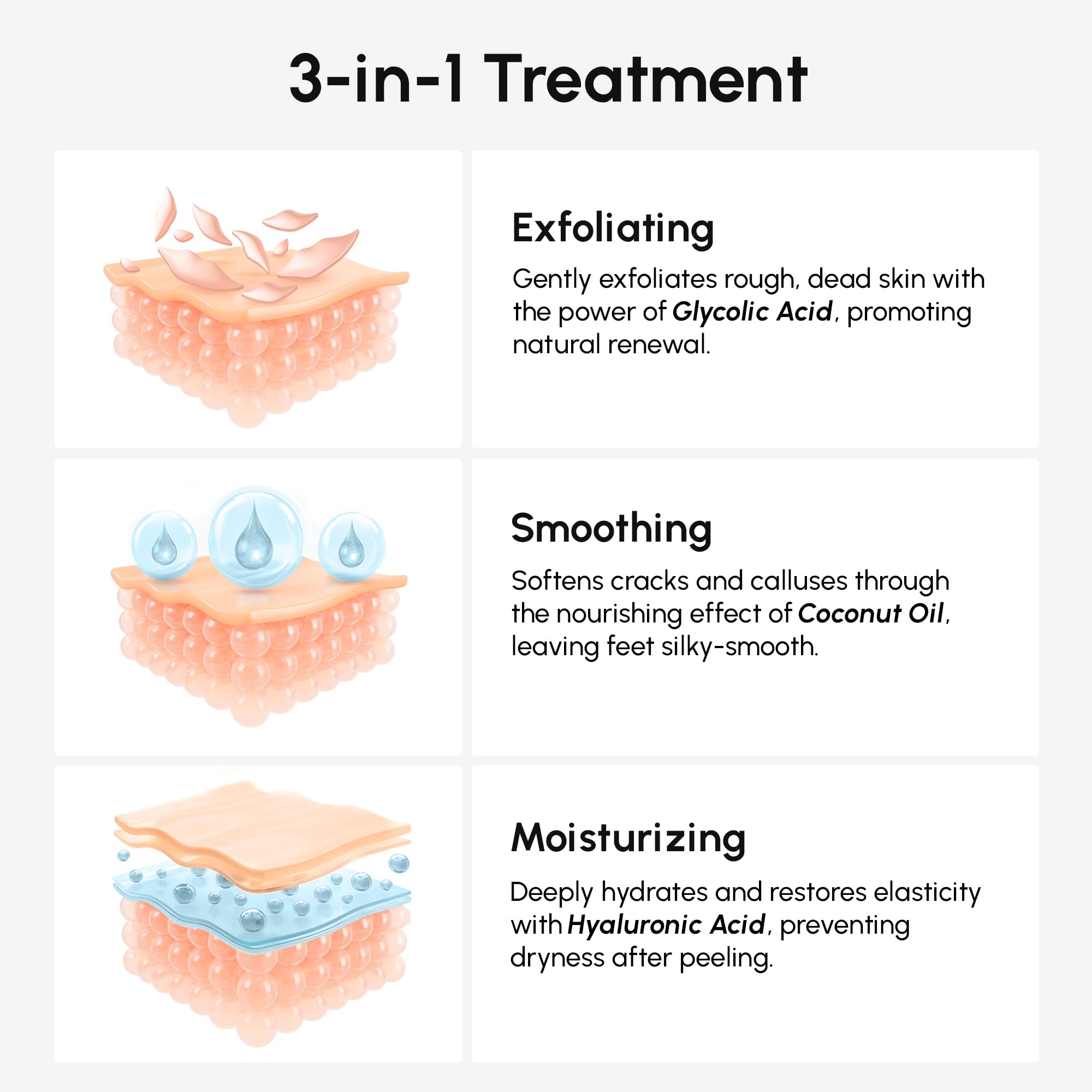 MAREE Foot Peeling Mask being worn demonstrates easy at-home foot care.