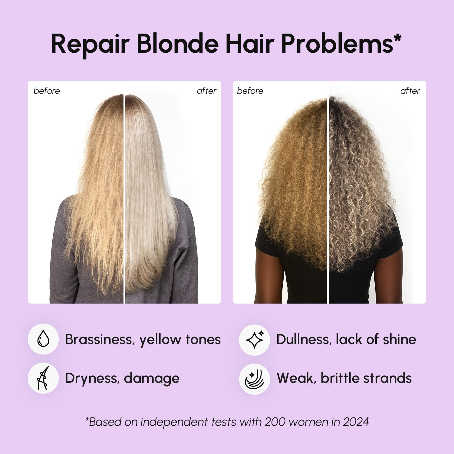MAREE gloss and softness results on hair after use