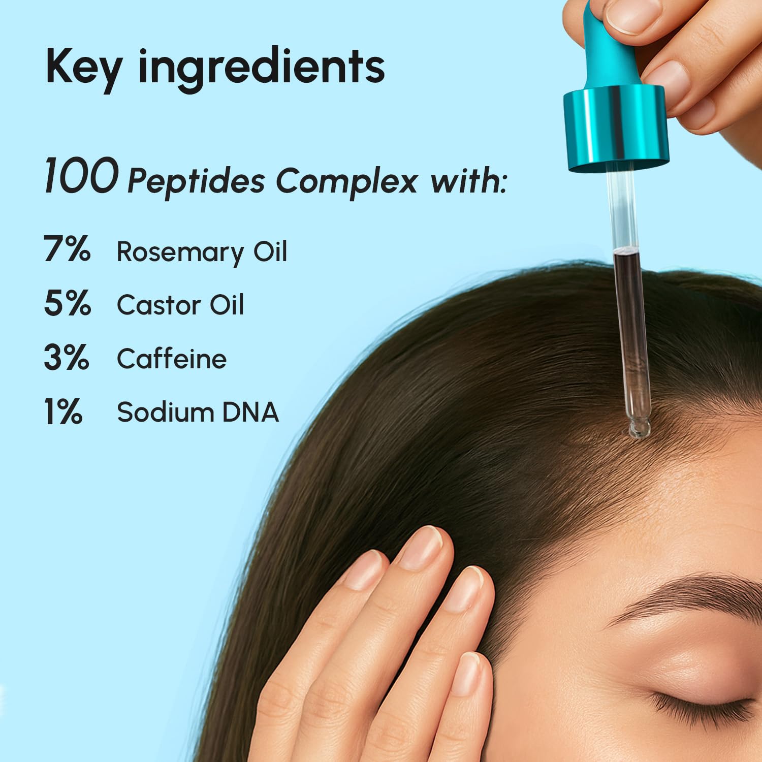 MAREE Hair Growth Serum massaged into the scalp during routine.