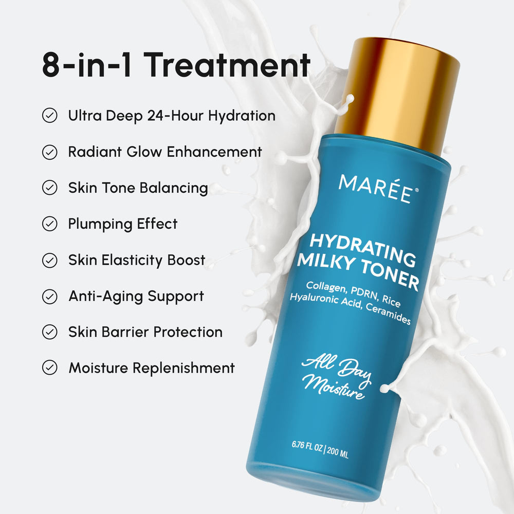 MAREE Hydrating Milky Toner ingredients collagen hint at subtle glow