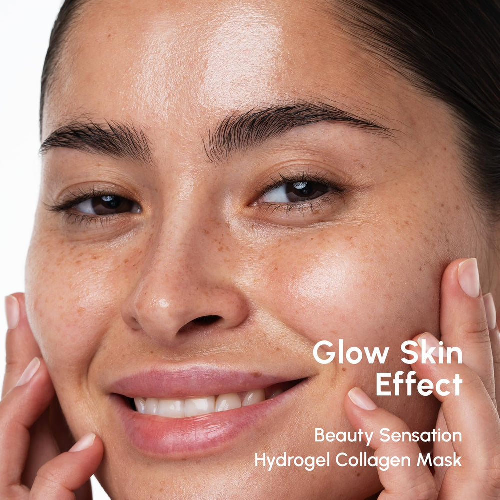 MAREE Hydrogel mask close-up demonstrates comfortable, secure fit
