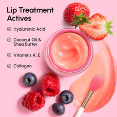 MAREE Lip Mask Hyaluronic Acid closeup emphasizes deep hydration for dry lips.