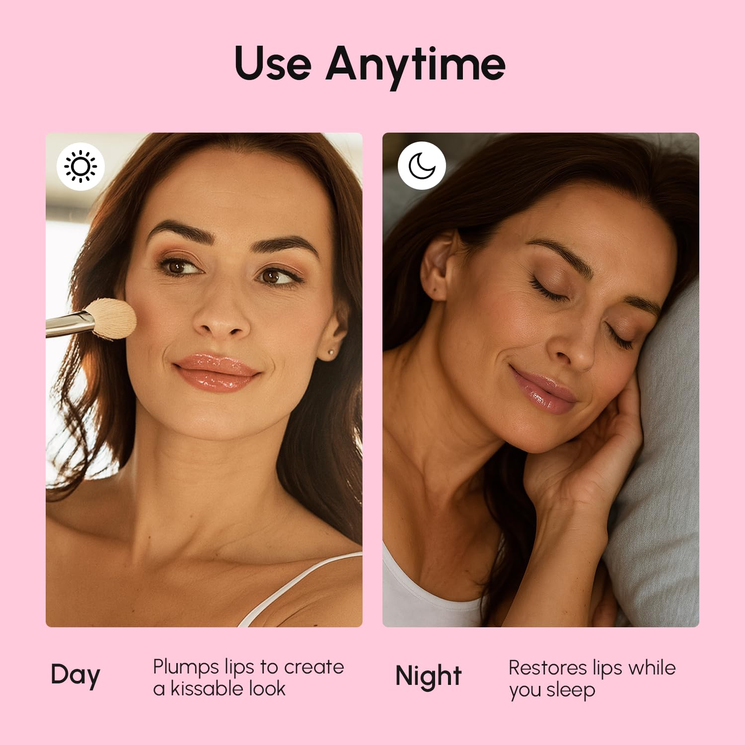 MAREE Lip Mask Weather protection scene suggests shielding lips from dryness.