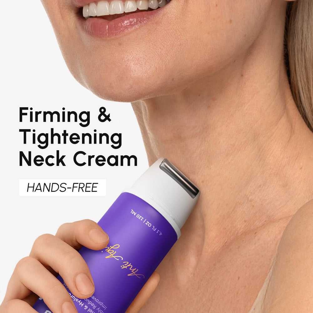 MAREE neck cream jar closeup highlights rich texture and moisture retention.