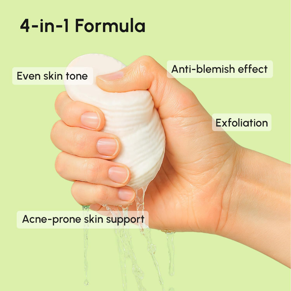 MAREE toner pads daily-use image implies simple morning skincare