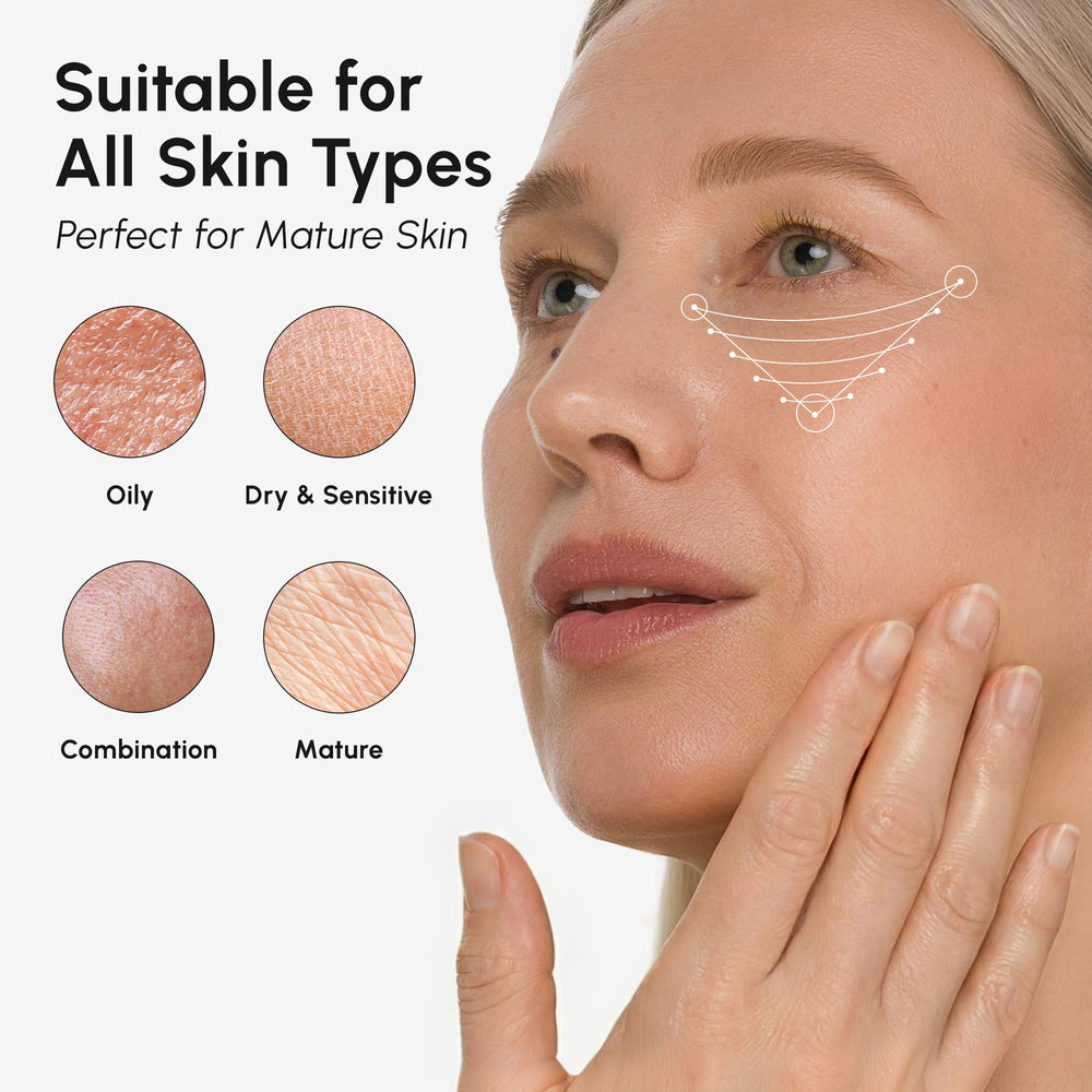 MAREE Under Eye Balm Stick fragrance-free design communicates clean, non-scented formula.