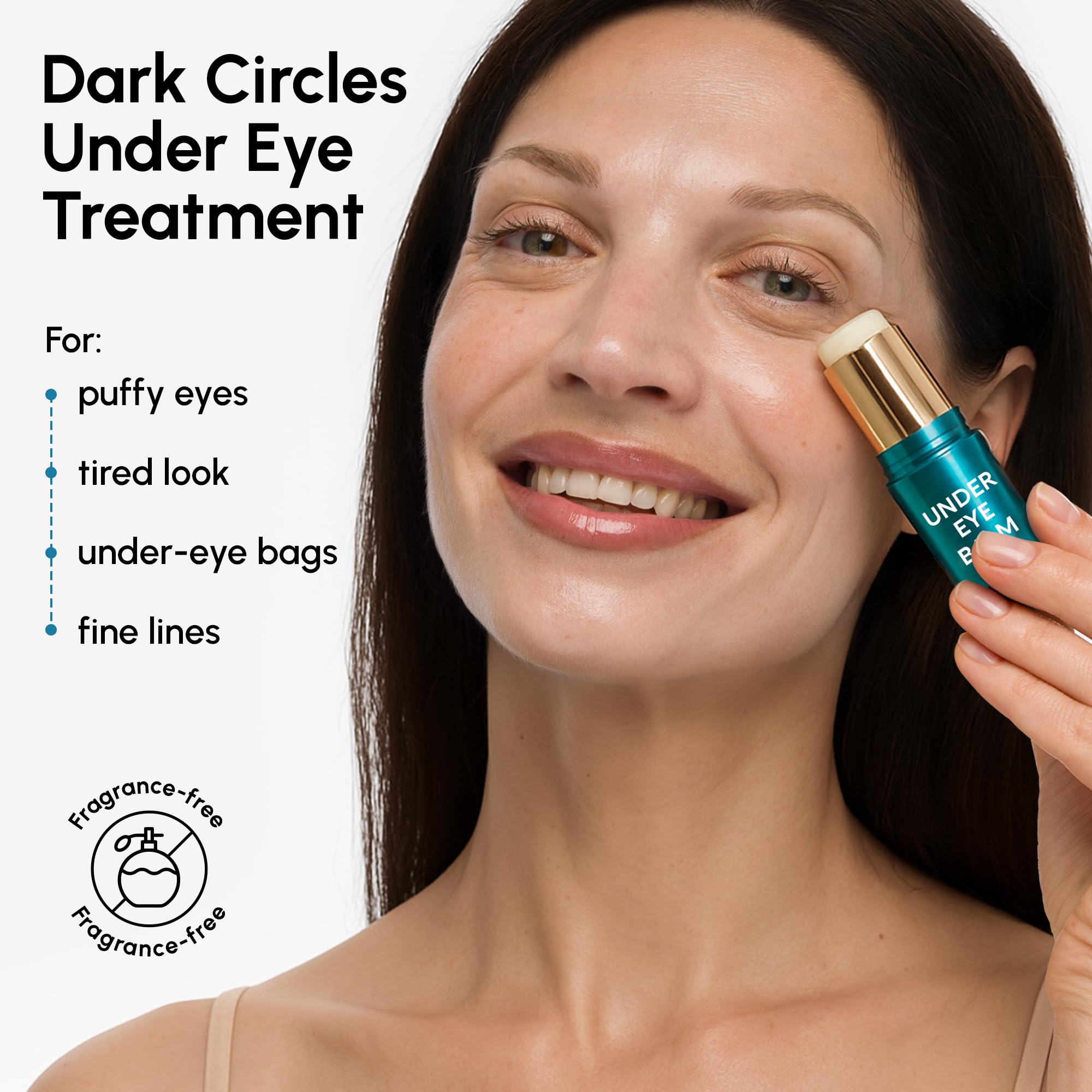 MAREE Under Eye Balm Stick twist action demonstrates effortless daily application for quick refresh.