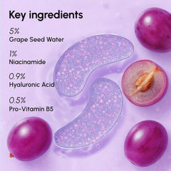 MAREE Violet Eye Gels hyaluronic acid for hydration and plumpness.