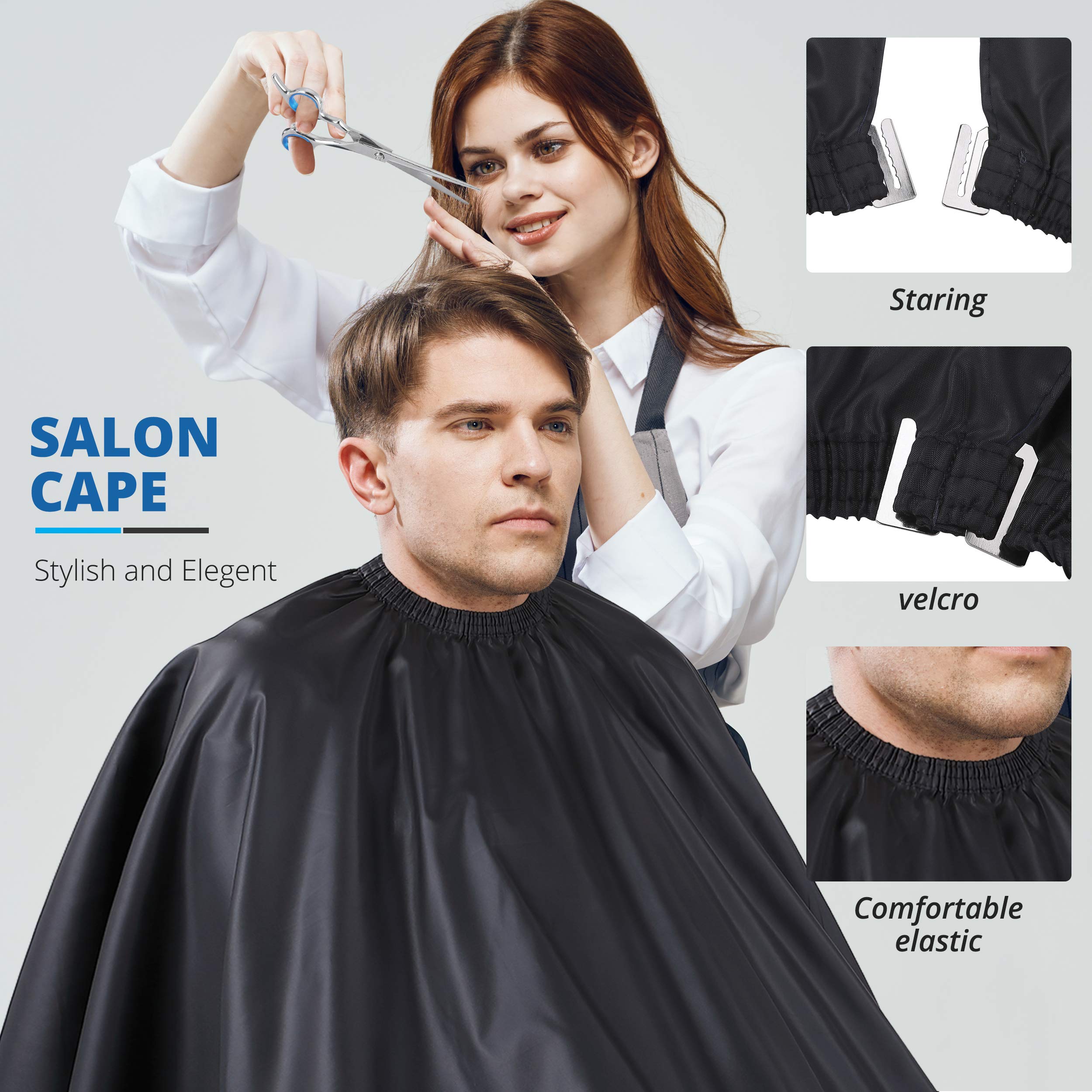 Marhaba AS hair scissors kit easy grip promotes comfortable long sessions.