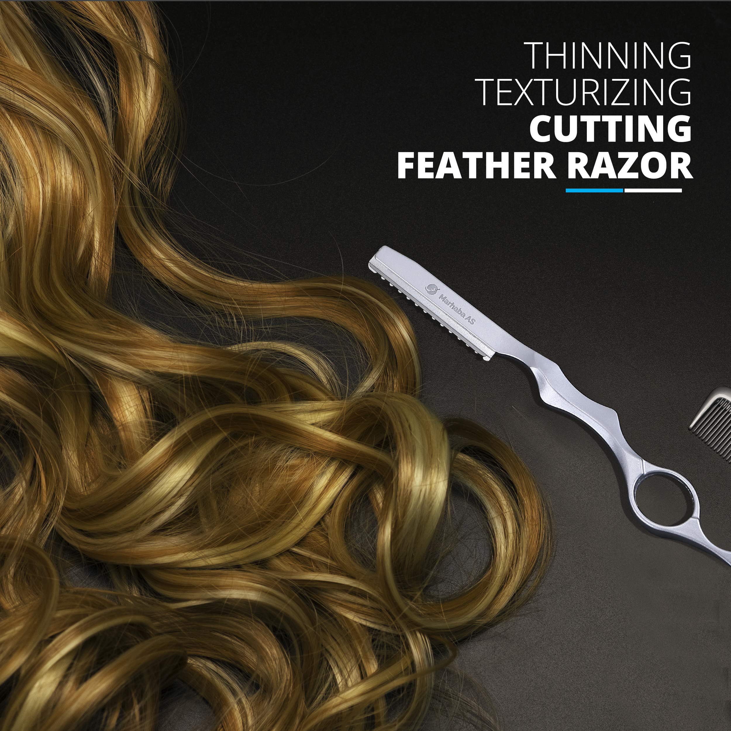 Marhaba AS thinning shears deliver balanced texture with gentle blending.