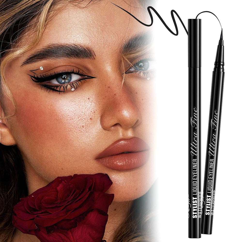 MARIA AYORA eyeliner swatches reveal rich black pigment for lasting definition