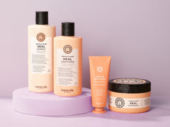 Maria Nila Head & Hair Heal application on hair shows creamy conditioner detangling and smoothing