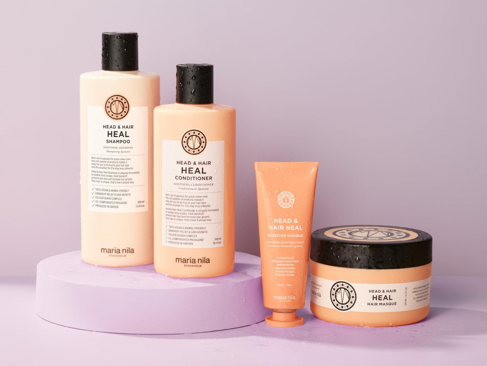 Textura crema suave Head & Hair Heal para uso diario.