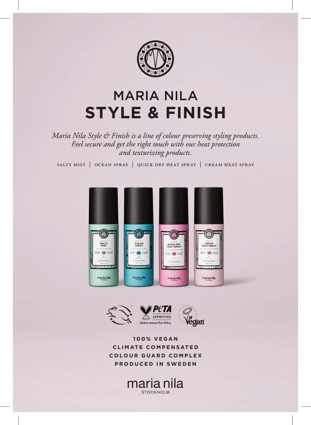 Maria Nila Quick Dry Heat Spray nozzle close-up for precise application