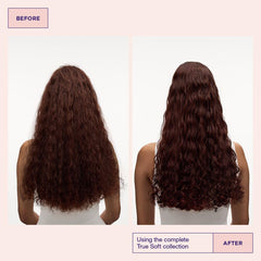 Maria Nila True Soft conditioner being applied, detangling and smoothness.