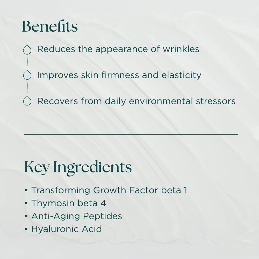 Hands applying Marini SkinSolutions Transformation Face Cream to face and neck for daily nourishment