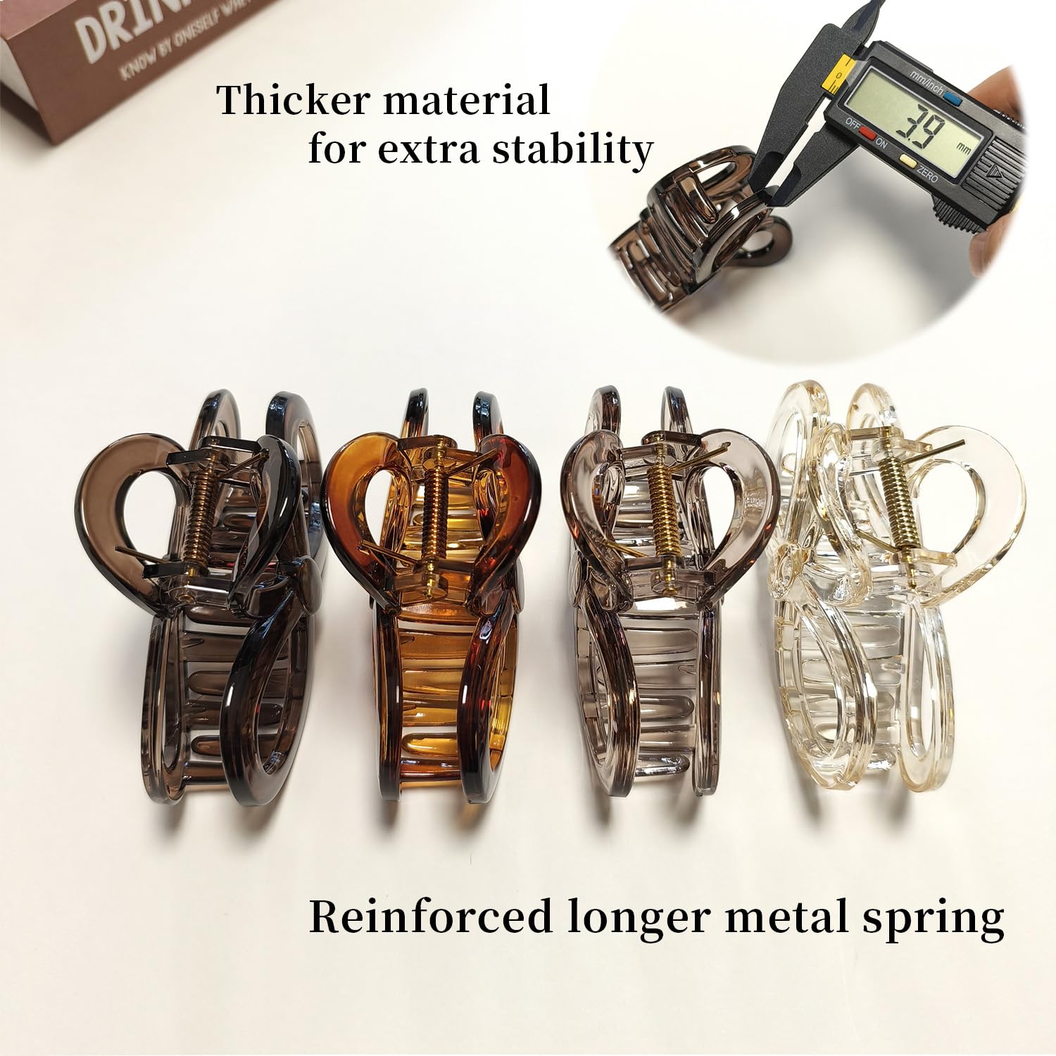 Markuii hair clip with strong grip demonstrated during active wear