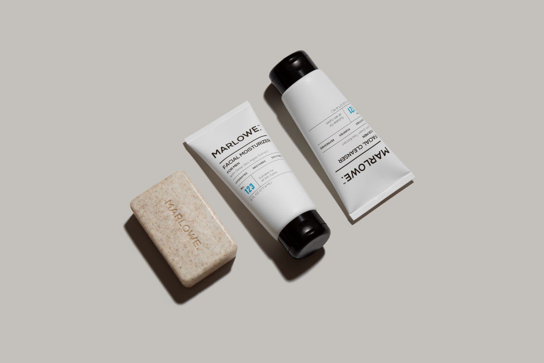 MARLOWE facial moisturizer being rubbed in for hydration