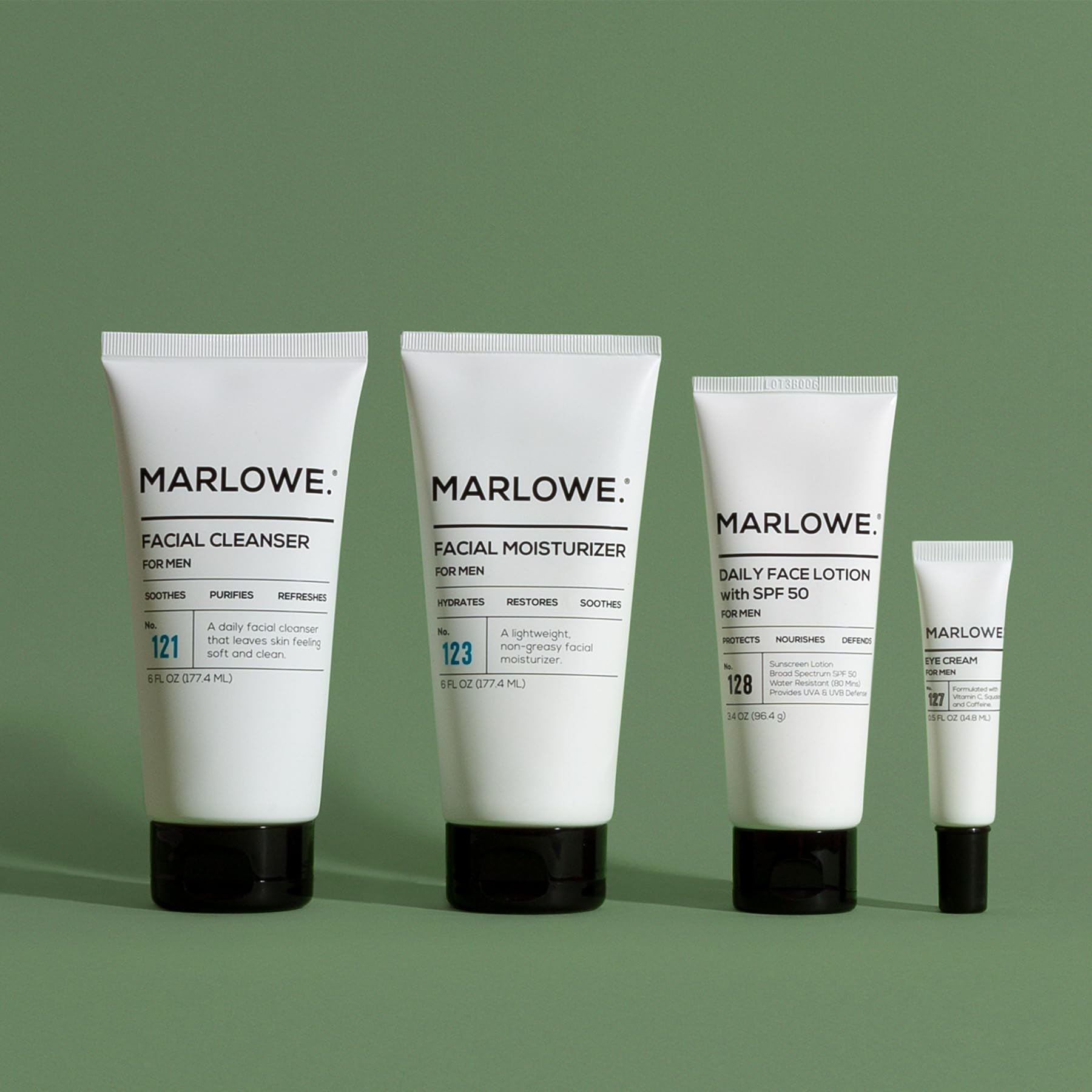 Marlowe mens skin care set cover for gifting and easy display
