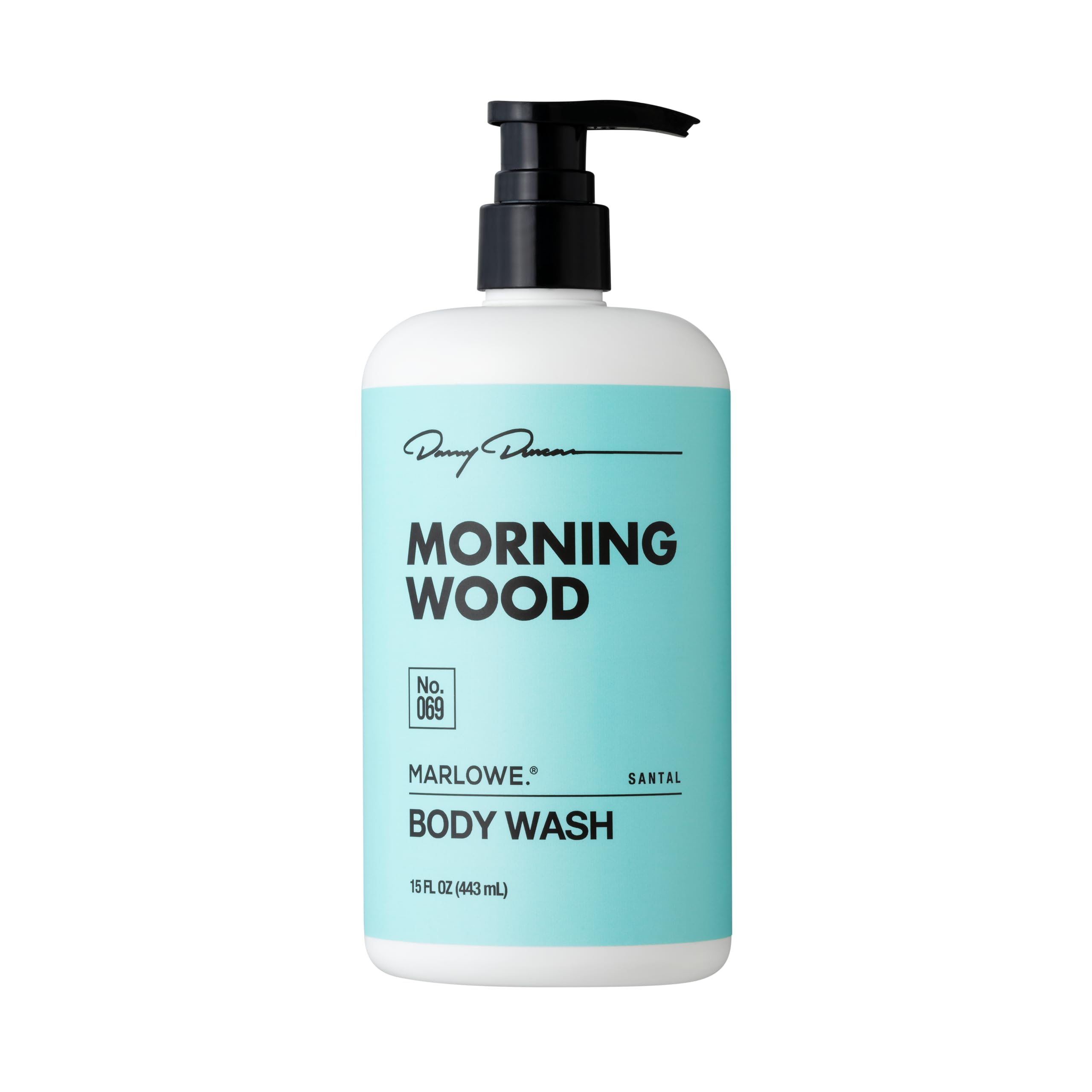 MARLOWE No.069 Morning Wood pump bottle ready for a quick energizing daily cleanse.