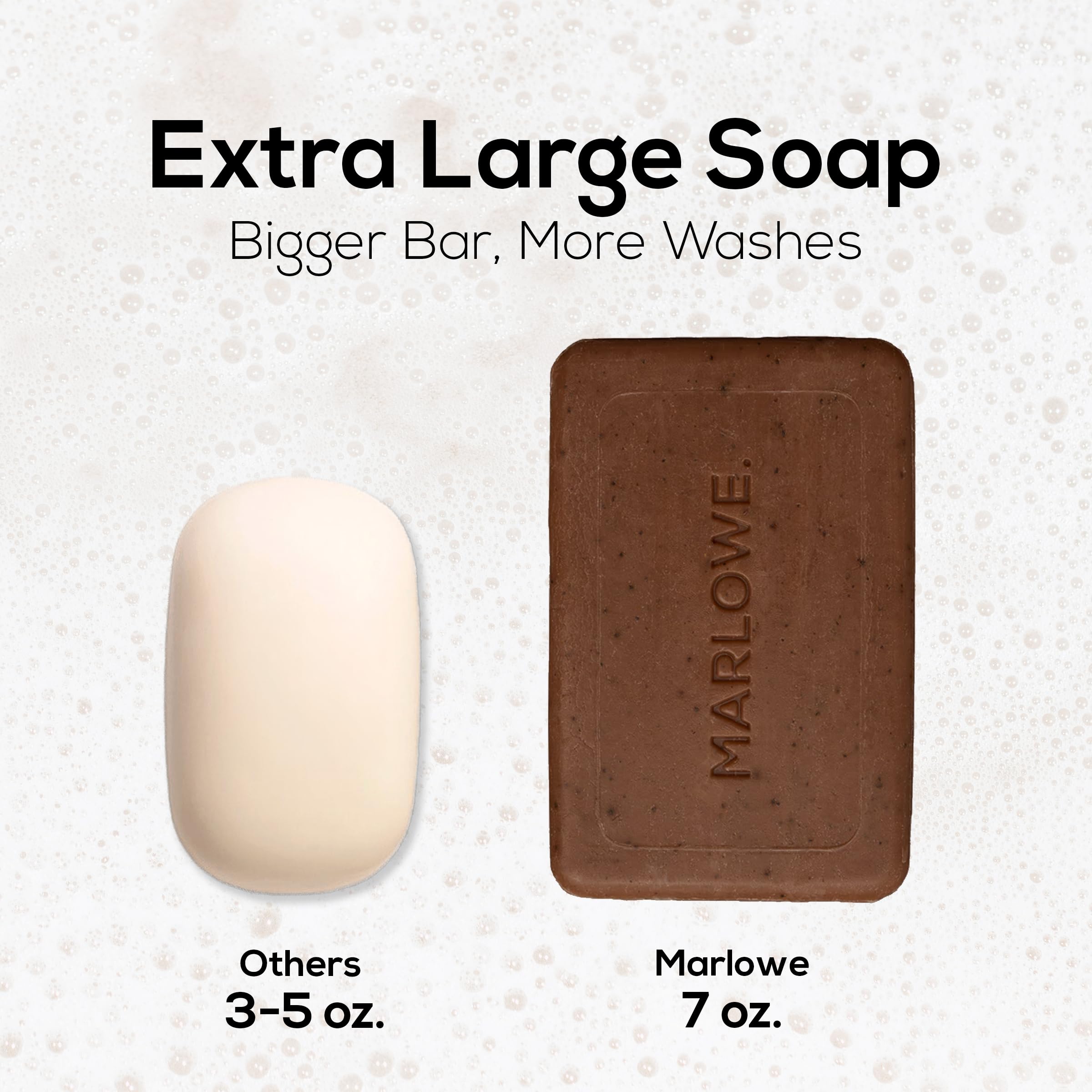 Marlowe No.109 Coffee Bar Soap bundles are available for easy stock-up.