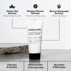 MARLOWE No. 121 foaming lather in action for thorough cleanse