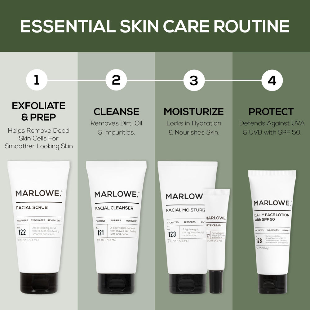 MARLOWE No. 122 minimalist branding and product visuals for everyday routine.